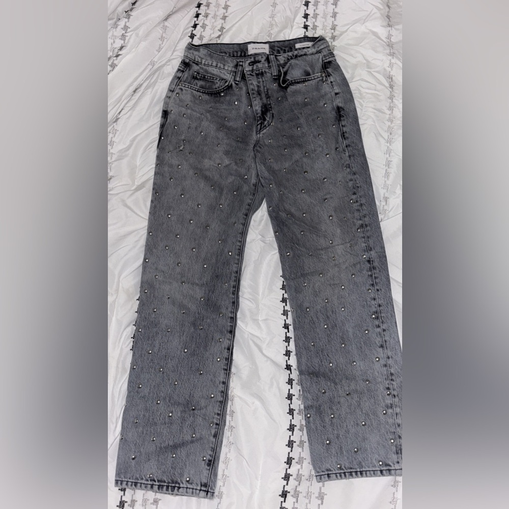 Frame Denim Studded Black Women's Jeans